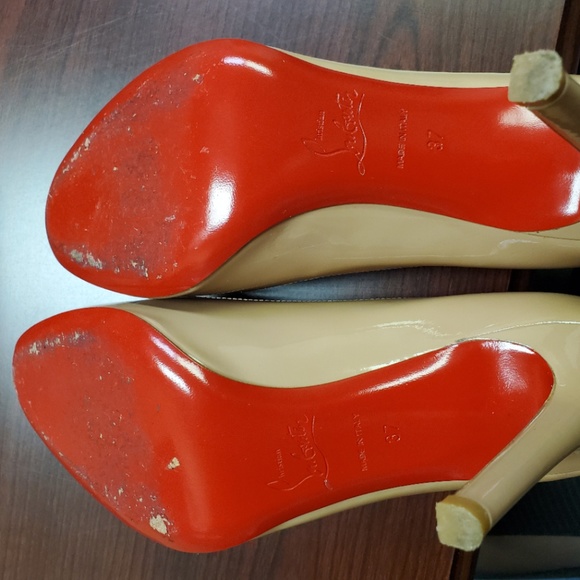 Christian Louboutin Nude Patent Pump 100 / PK20 - Picture 7 of 8